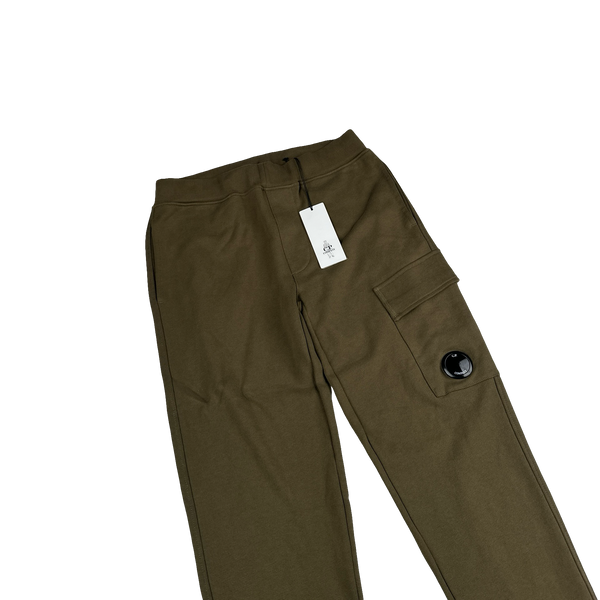 CP Company Khaki Cotton Lens Viewer Joggers - XS