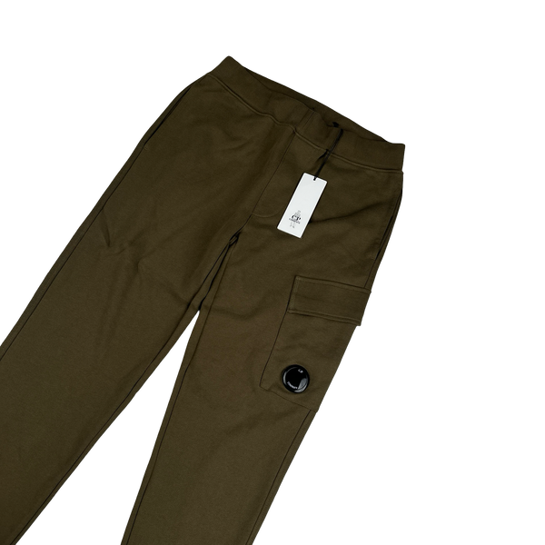 CP Company Khaki Cotton Lens Viewer Joggers - XS
