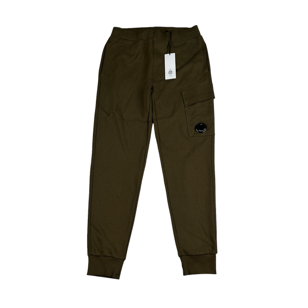 CP Company Khaki Cotton Lens Viewer Joggers - XS