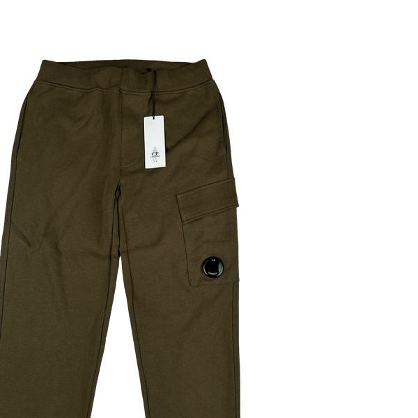 CP Company Khaki Cotton Lens Viewer Joggers - XS
