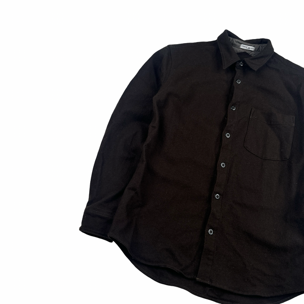 Stone Island 2005 Lana Wool Blend Compass Patch Overshirt - Medium