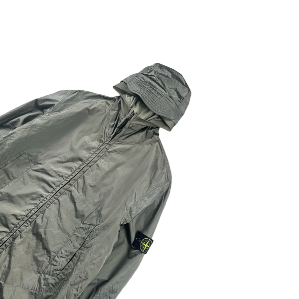 Stone Island Grey 2007 Nylon Metal Hooded Jacket - XXL