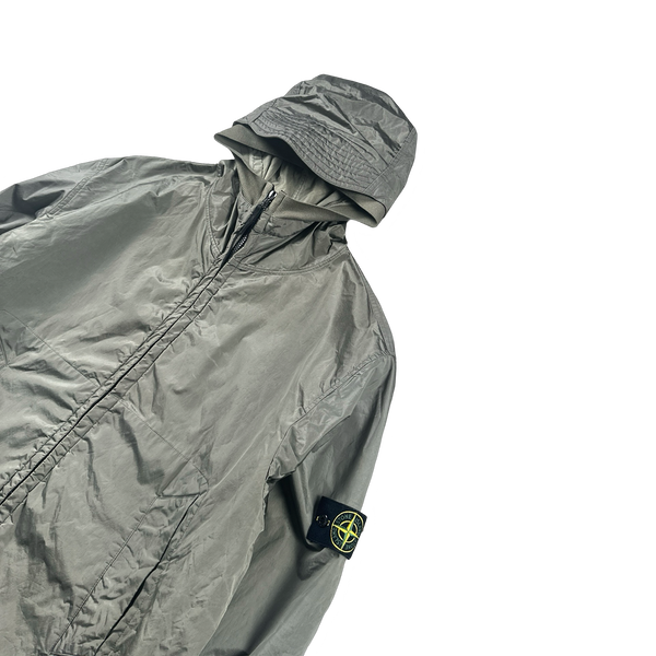 Stone Island Grey 2007 Nylon Metal Hooded Jacket - XXL