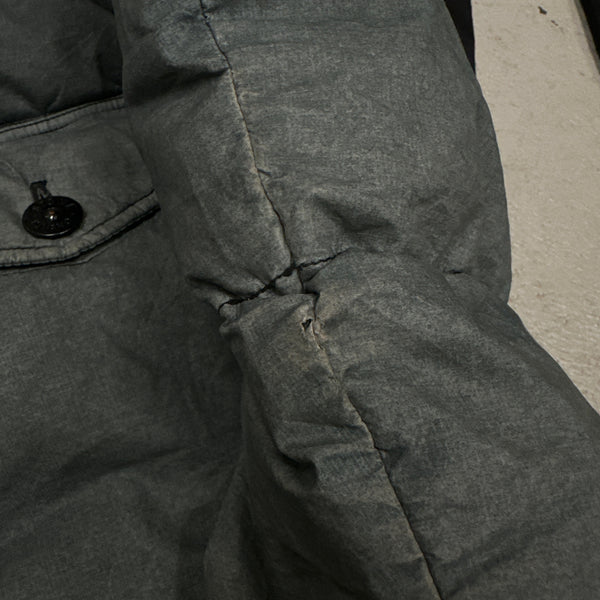Stone Island 2017 Grey Resin Poplin Down TC Puffer - Medium