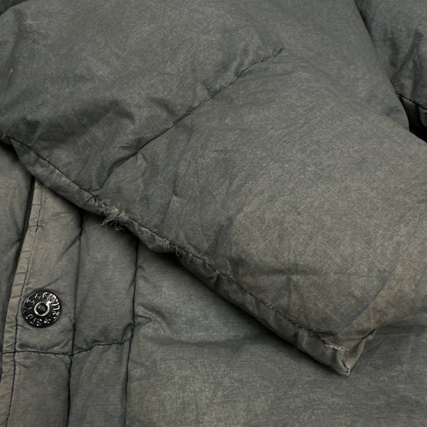 Stone Island 2017 Grey Resin Poplin Down TC Puffer - Medium