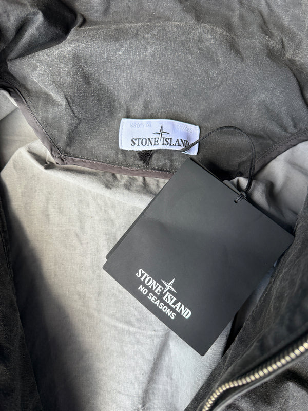 Stone Island No Seasons Tela Resinata Hooded Windbreaker Jacket - XL