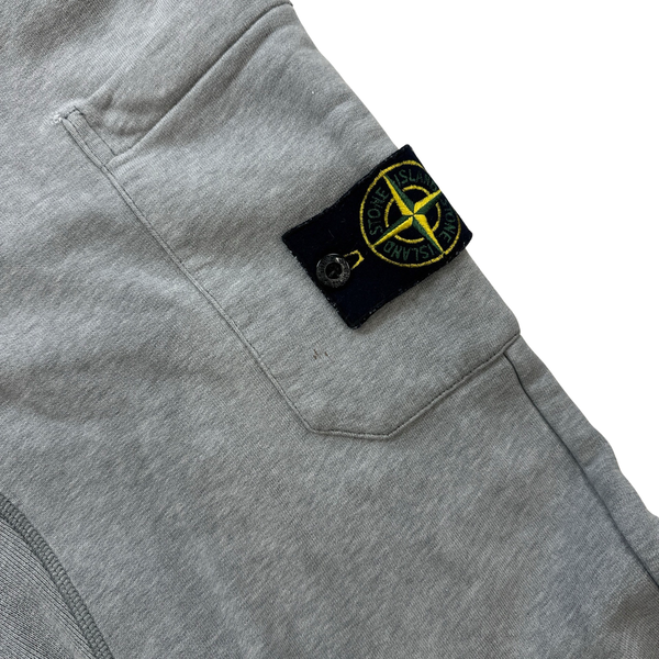 Stone Island Light Grey Cotton Joggers - Medium