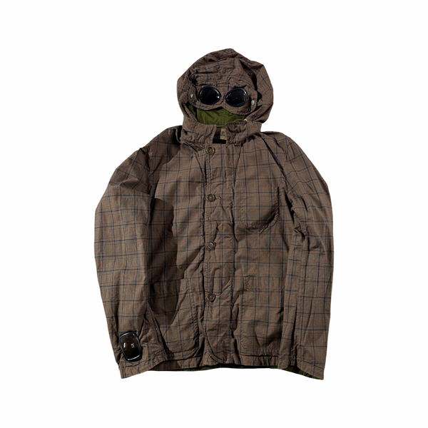 CP Company Jaeger-LeCoultre La Mille Goggle Square Watch Viewer Hooded Jacket - Large