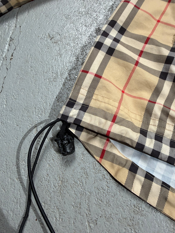 Burberry Nova Check Hooded Lightweight Bag Jacket - Large