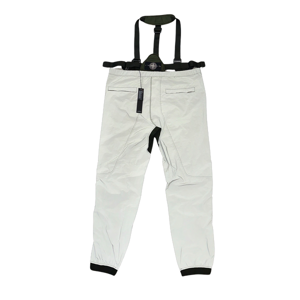 Stone Island 2018 Green Reflective Back Badge Overalls - XXL