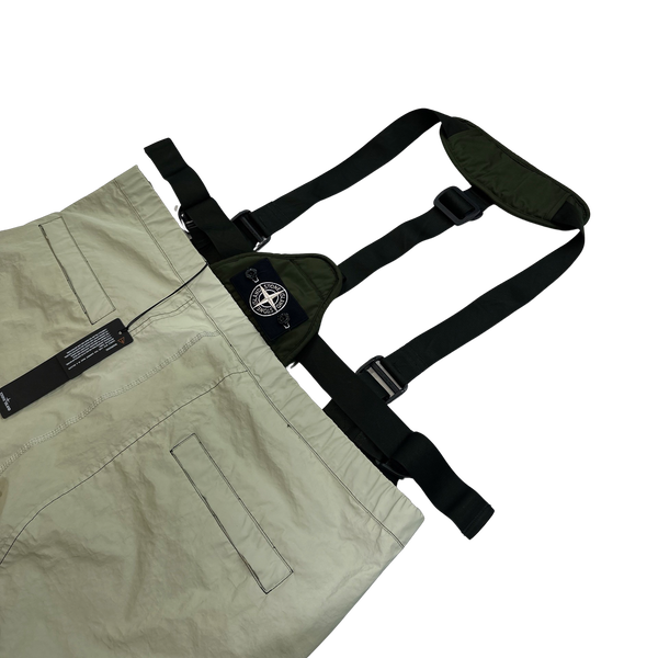 Stone Island 2018 Green Reflective Back Badge Overalls - XXL