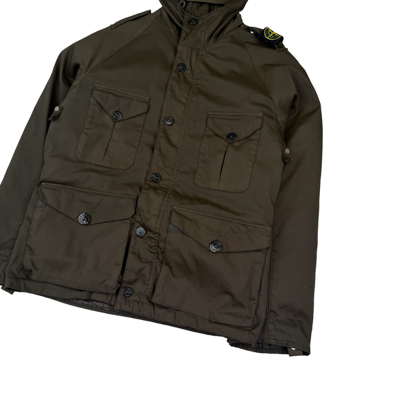 Stone Island 2006 Vintage Dutch Rope Lined Peaked Hood Multi Pocket Jacket - Medium