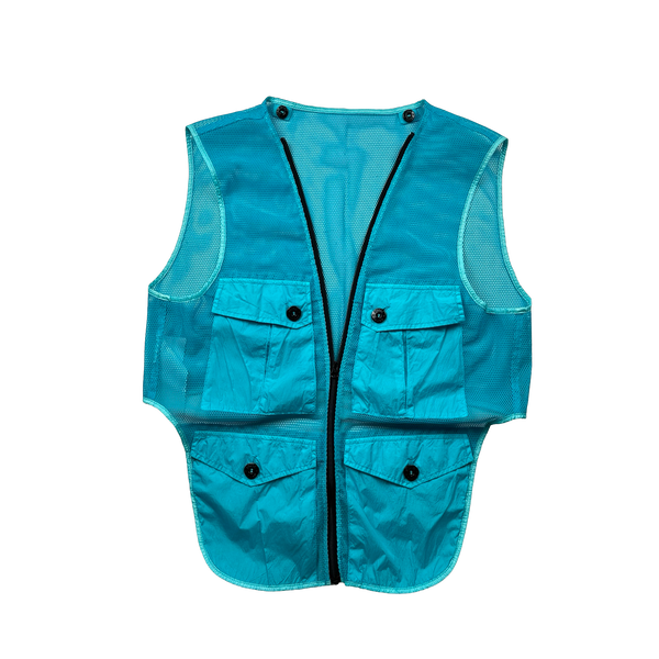 Stone Island Grey Lucid TC Vest Trench Coat - Medium
