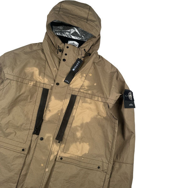 Stone Island 2026 Sample Metal Lamina Ripstop Heat Reactive Short Parka Jacket - XXL