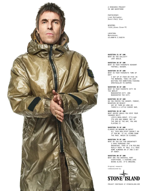 Stone Island 2024 Glass Cover TC Fishtail Parka Jacket - Large