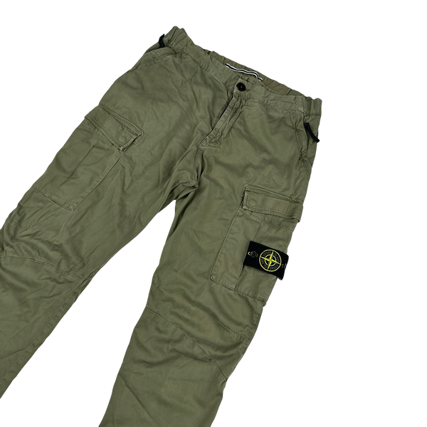 Stone Island 2017 RE T Khaki Cargo Trousers - Small