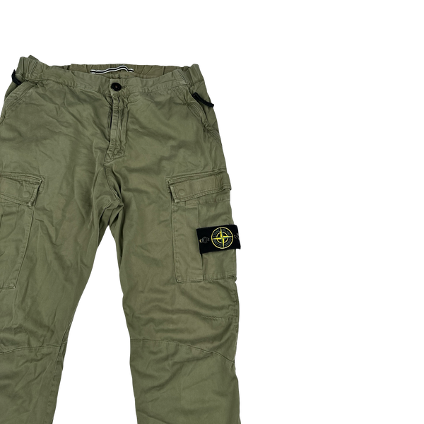 Stone Island 2017 RE T Khaki Cargo Trousers - Small