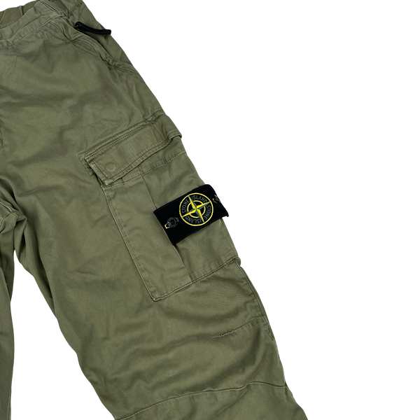Stone Island 2017 RE T Khaki Cargo Trousers - Small