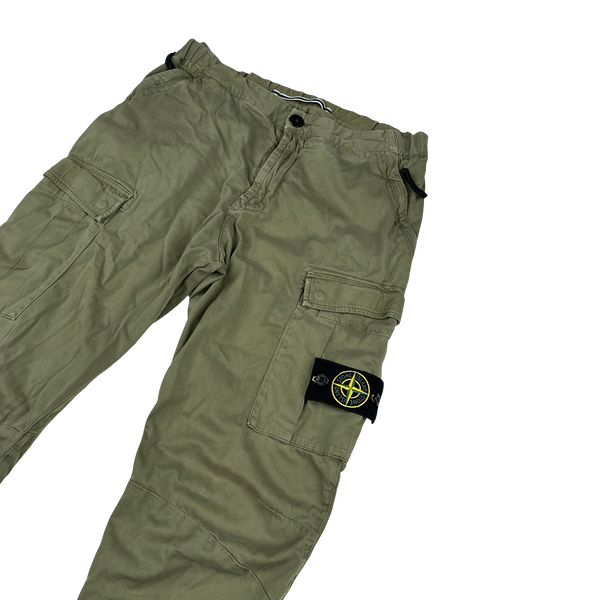 Stone Island 2017 RE T Khaki Cargo Trousers - Small