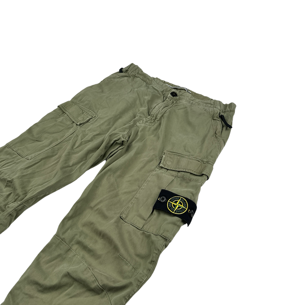Stone Island 2017 RE T Khaki Cargo Trousers - Small