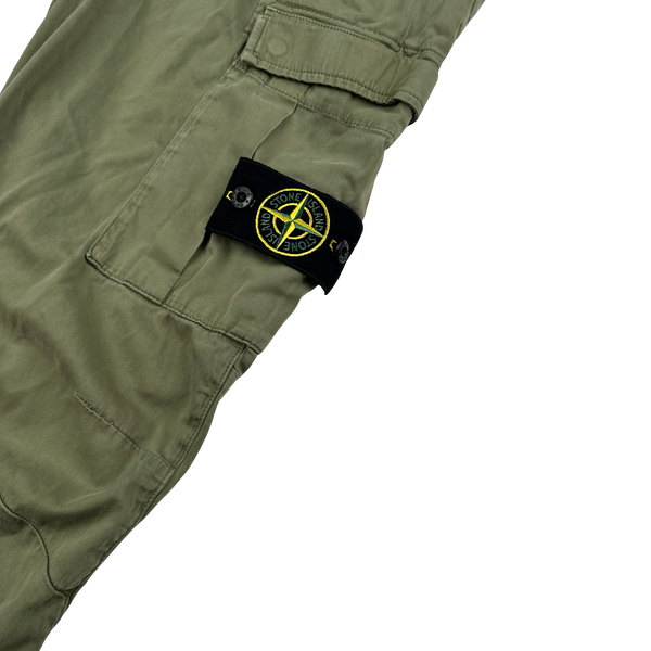 Stone Island 2017 RE T Khaki Cargo Trousers - Small