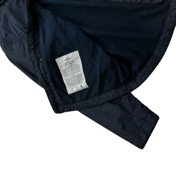 Stone Island Navy Garment Dyed Crinkle NY Jacket - Small