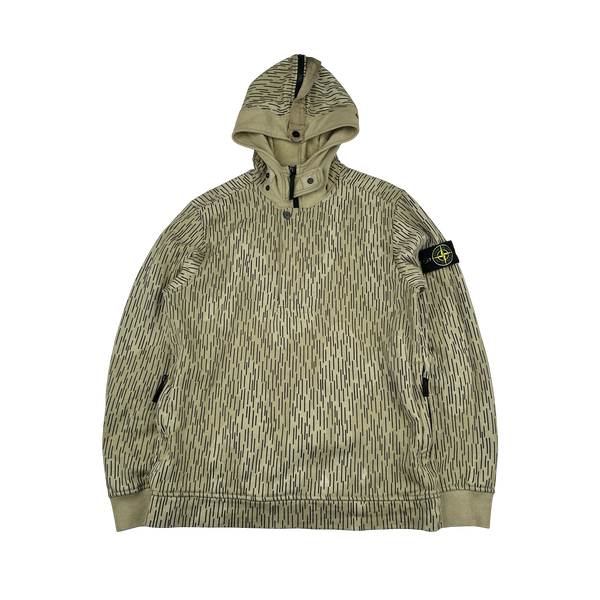Stone Island 2021 Reflective Rain Camo Pullover Hoodie - Medium