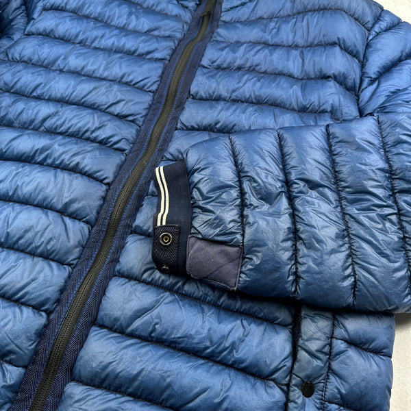 Stone Island Blue Garment Dyed Down Puffer Jacket - XL