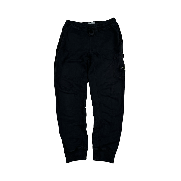 Stone Island Supreme 2014 Black Cotton Spellout Tracksuit Set - Large