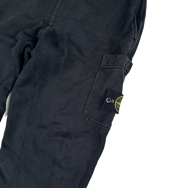 Stone Island Supreme 2014 Black Cotton Spellout Tracksuit Set - Large