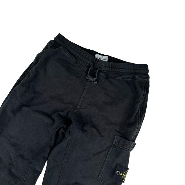 Stone Island Supreme 2014 Black Cotton Spellout Tracksuit Set - Large