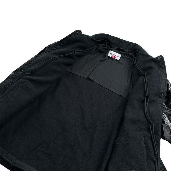 Stone Island x Supreme 2019 Black New Silk Dutch Rope Jacket