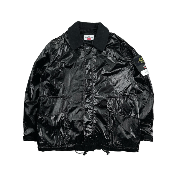 Stone Island x Supreme 2019 Black New Silk Dutch Rope Jacket