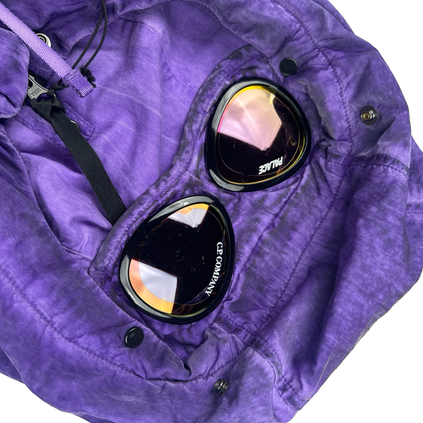 CP Company x Palace Purple Nylon La Mille Goggle Jacket - Large