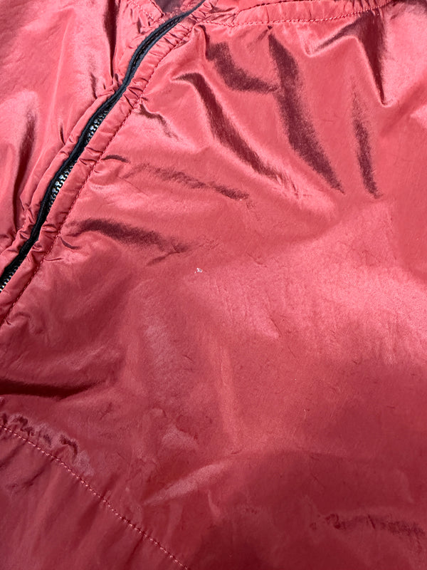 Stone Island 2005 Red Velvet Lined Shimmer Jacket - Medium