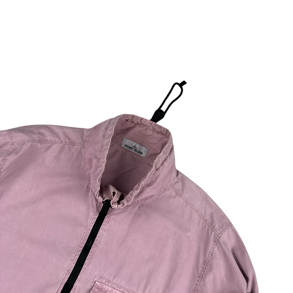 Stone Island 2020 Pink Cotton Smock Pullover - XL