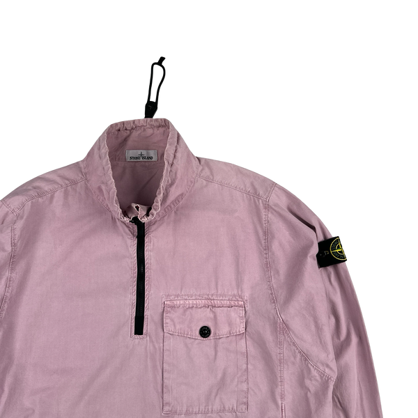 Stone Island 2020 Pink Cotton Smock Pullover - XL