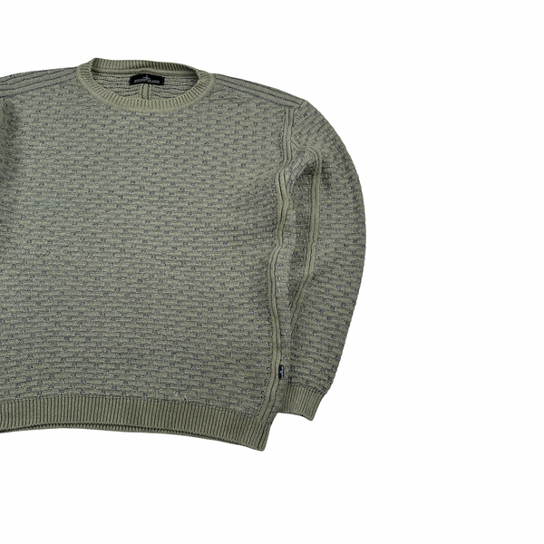 Stone Island 2015 Shadow Project Green Crewneck Knitted Jumper - Large
