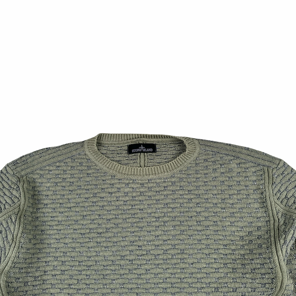 Stone Island 2015 Shadow Project Green Crewneck Knitted Jumper - Large
