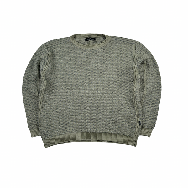Stone Island 2015 Shadow Project Green Crewneck Knitted Jumper - Large