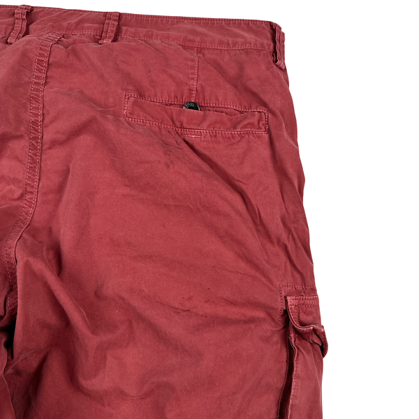 Stone Island 2016 Red Cotton Cargo Shorts - 34"