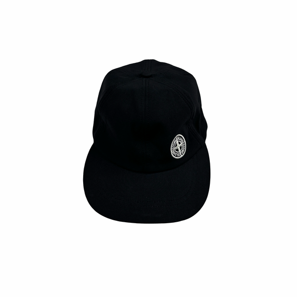 Stone Island 2020 Black Compass Logo Cap - Large