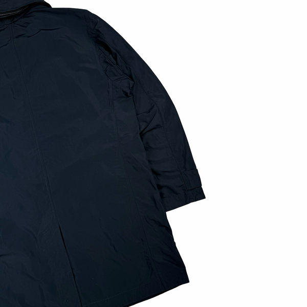 Stone Island Navy Micro Reps Hooded Water Repellent Jacket - Medium
