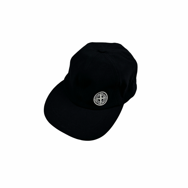 Stone Island 2020 Black Compass Logo Cap - Large