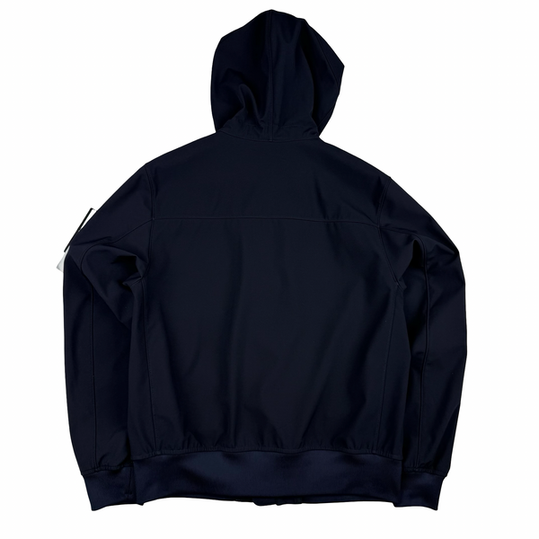 Stone Island 2026 Navy Light Soft Shell-R Zipped Jacket - Small