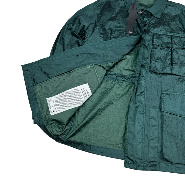 Stone Island 2023 Sage Green Nylon Metal Watro TC Econyl Nylon Overshirt Jacket - XL