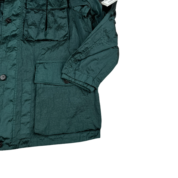 Stone Island 2023 Sage Green Nylon Metal Watro TC Econyl Nylon Overshirt Jacket - XL