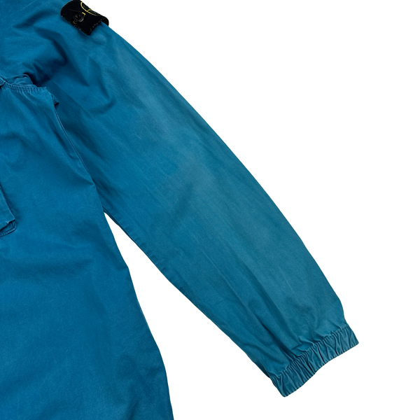 Stone Island 2020 Blue Zipped Chest Pocket Overshirt - Medium