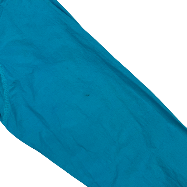 Stone Island 2020 Aqua Blue Single Chest Pocket Full Zip Nylon Overshirt - Large