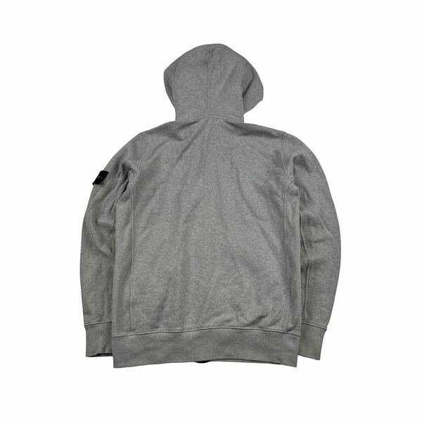 Stone Island 2013 Grey Zip Up Hoodie - Large